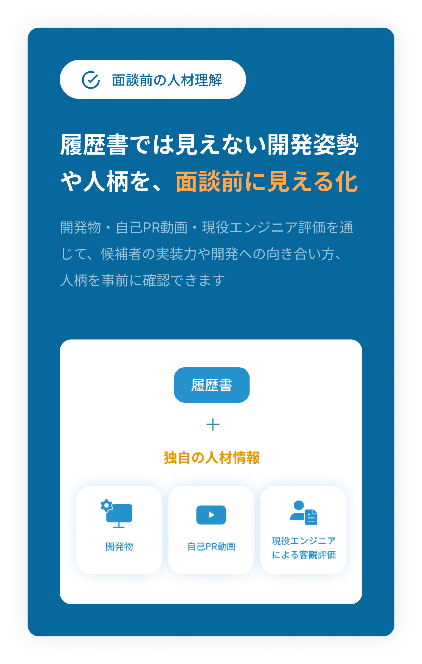 面談前の人材理解