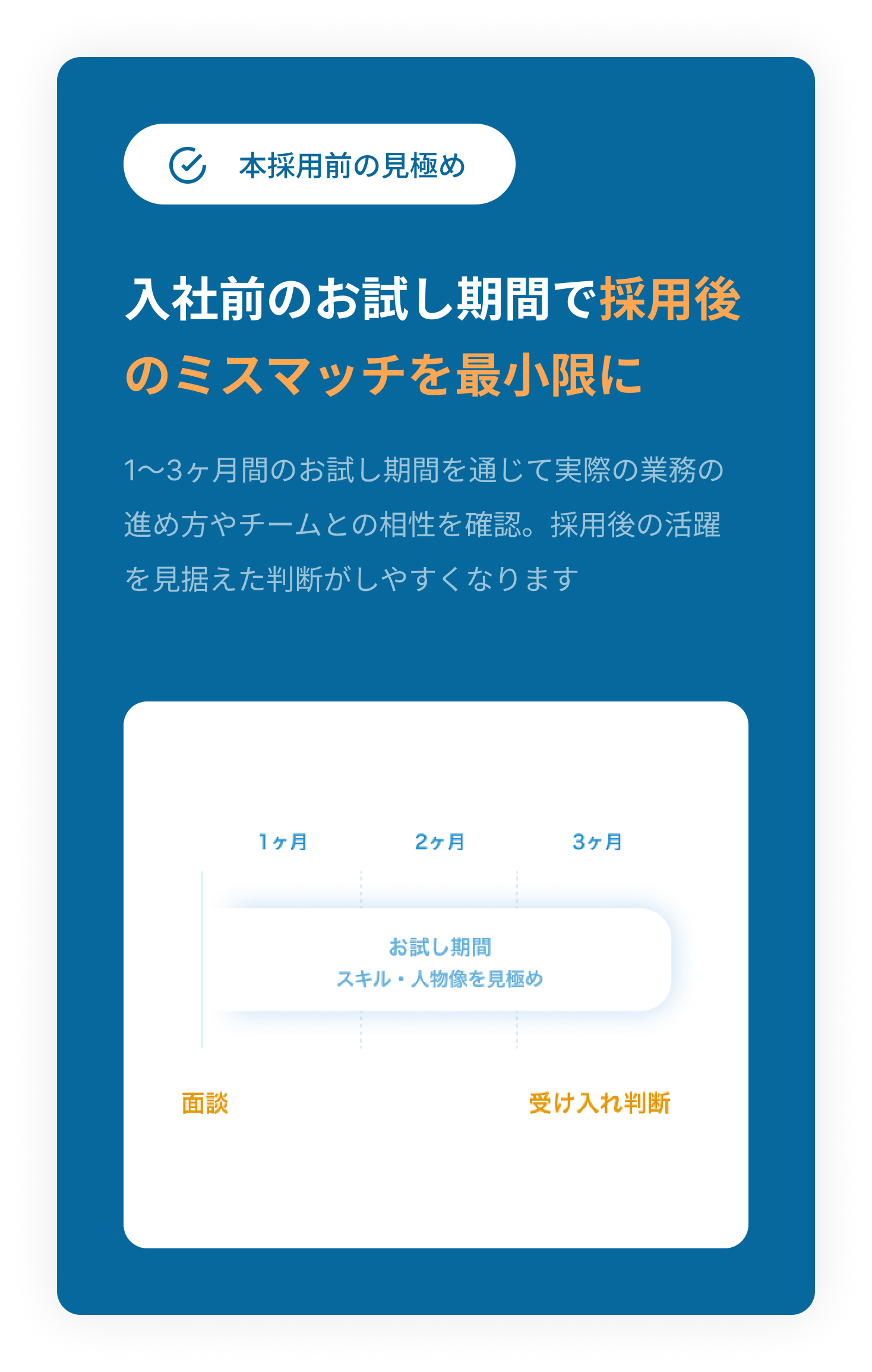 本採用前の見極め